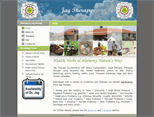 Tablet Screenshot of jagtherapy.com
